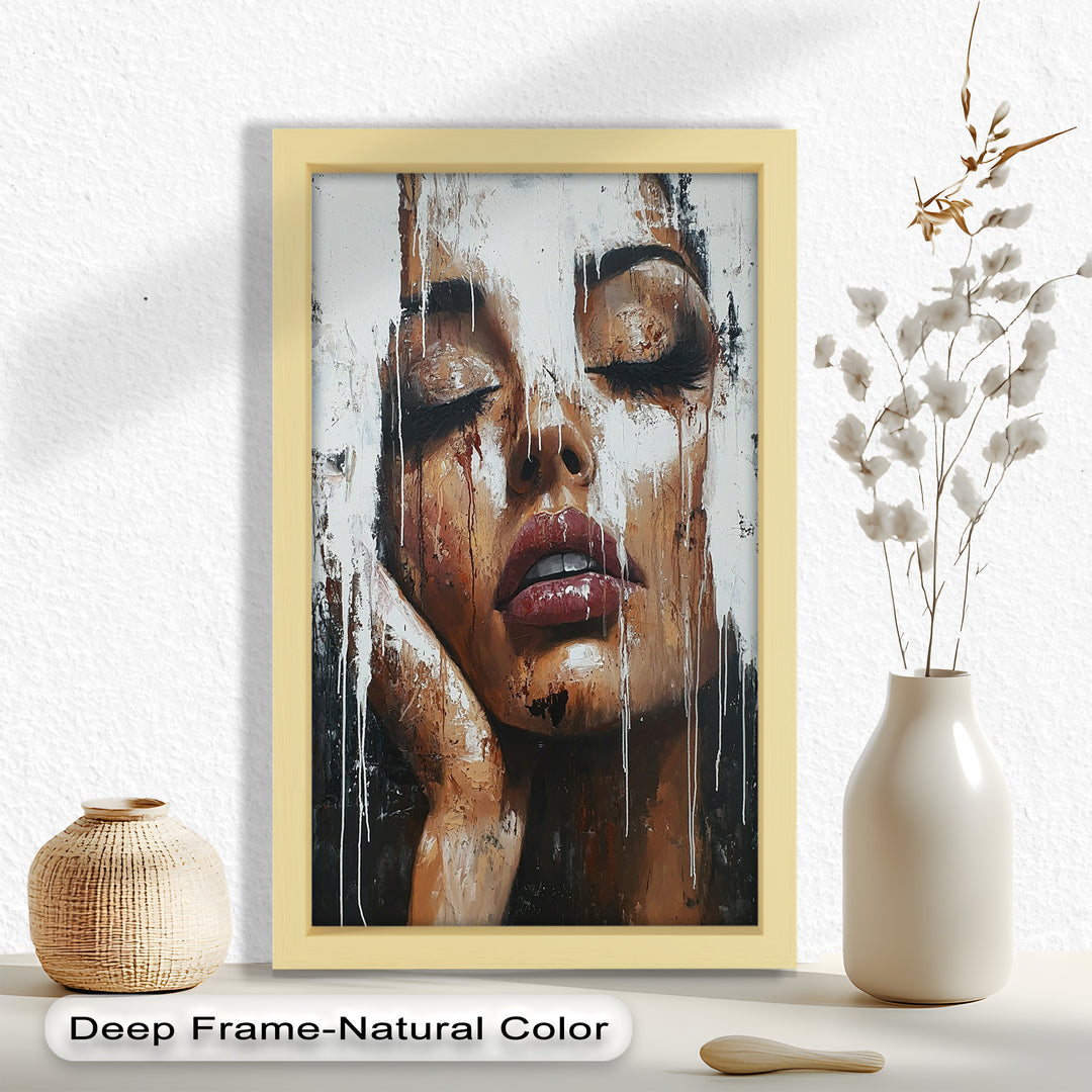 Dripping Silence – Modern Expressionist Abstract Oil Painting