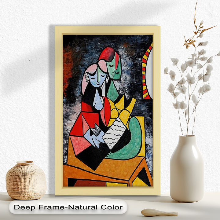 Embrace in Color – Picasso Oil Painting