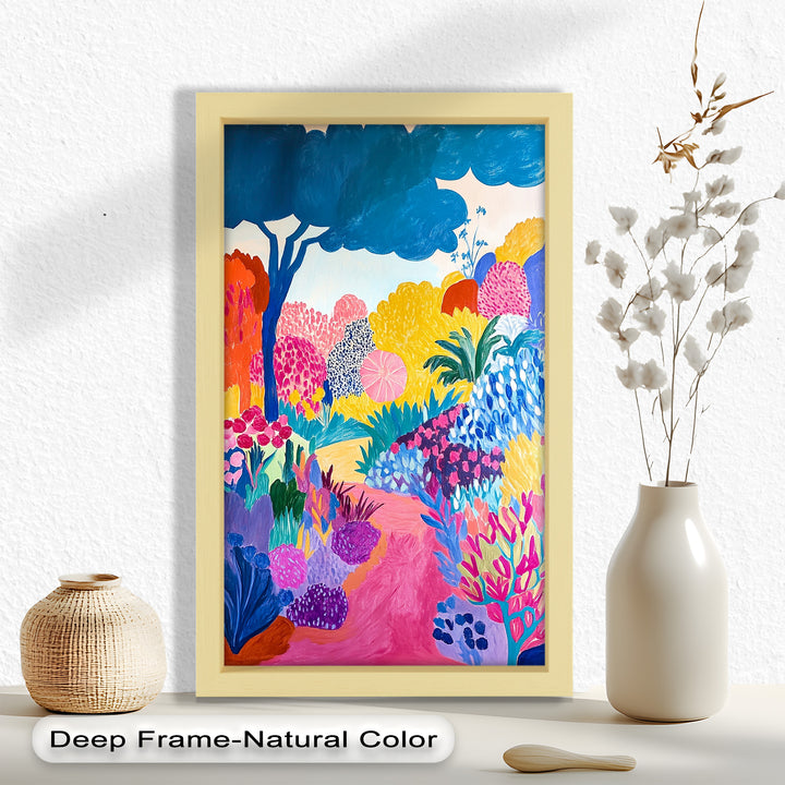 Dreamy Garden Path - Modern Oil Painting
