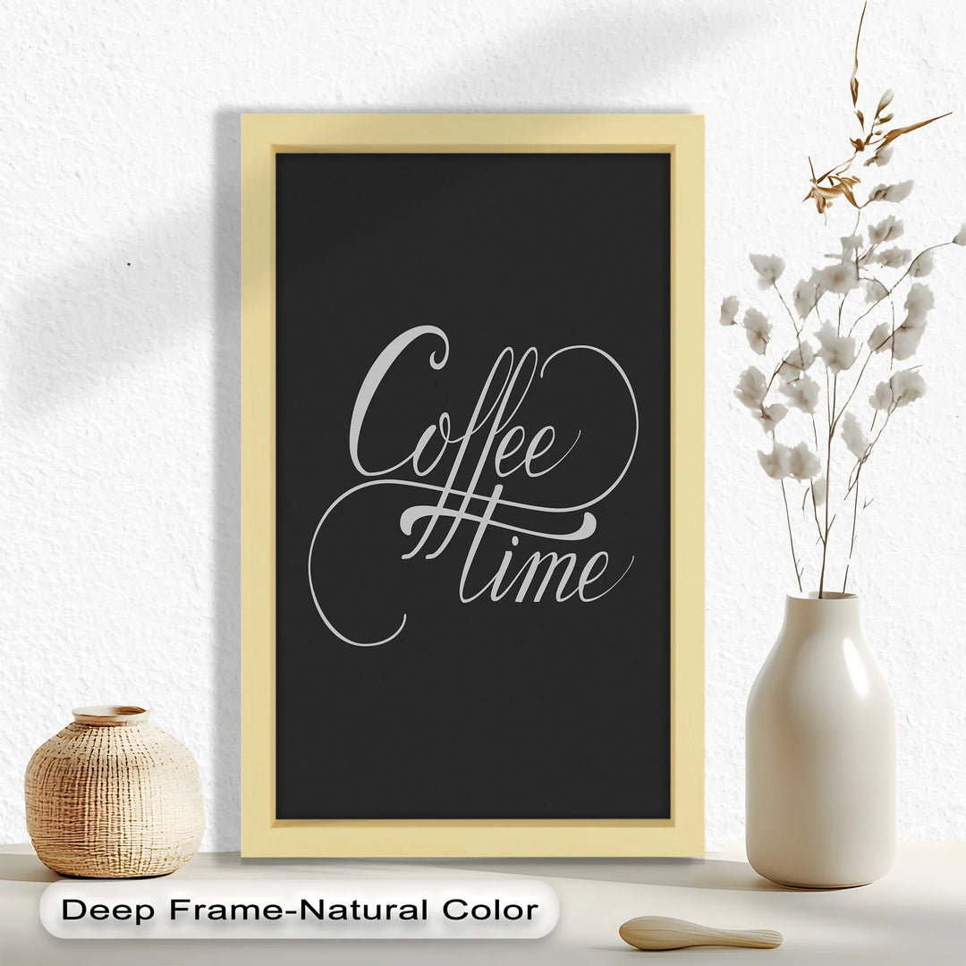 Coffee Time Script Art – Calligraphy Oil Painting - MyPhotoStation