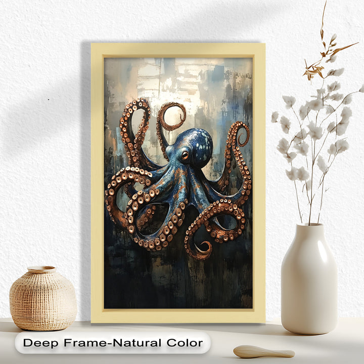 Deep Sea Octopus - Animal Oil Painting