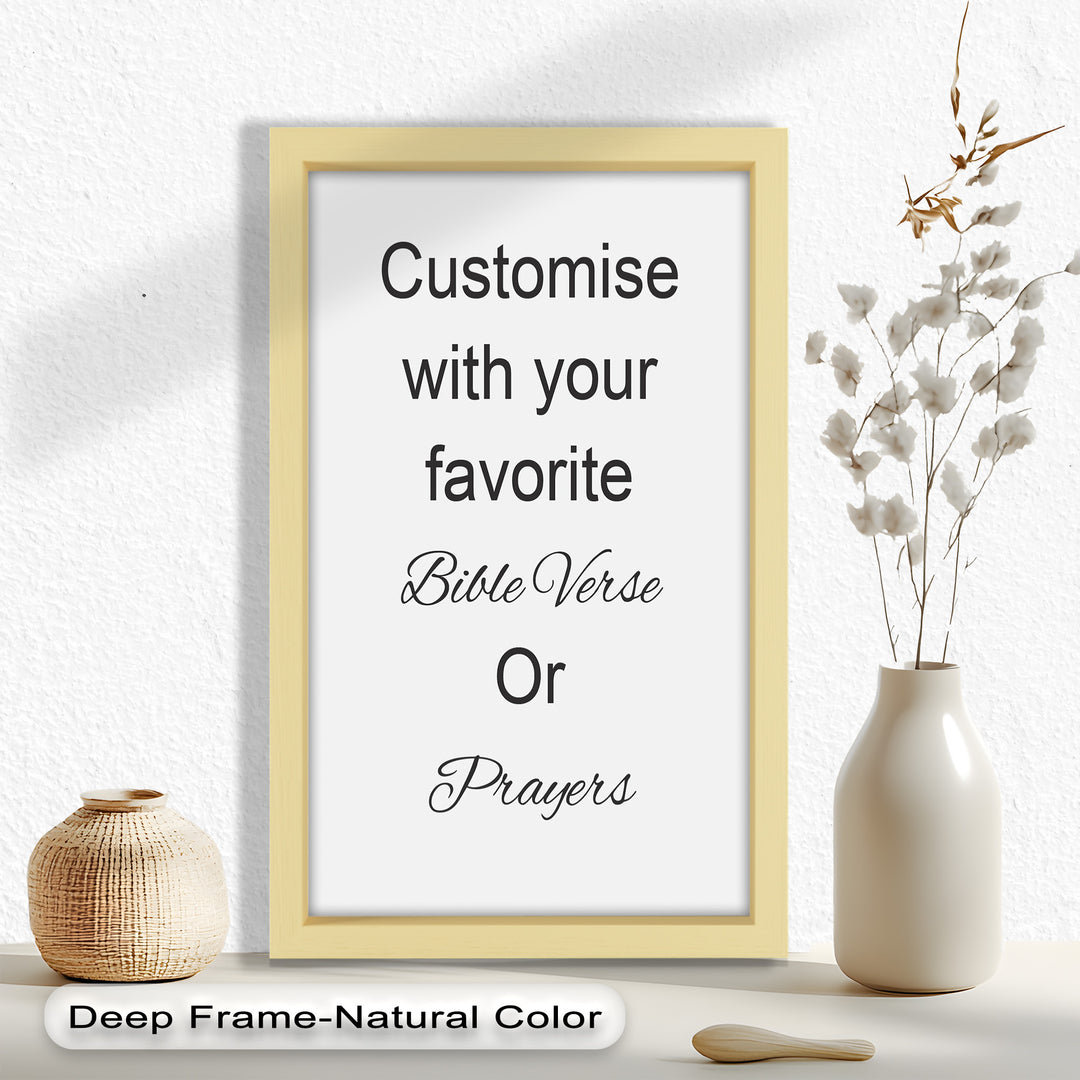 Custom Bible Verse Wall Art – Personalized Oil Painting