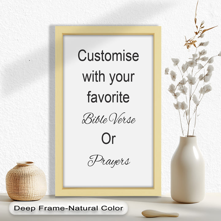 Custom Bible Verse Wall Art – Personalized Oil Painting