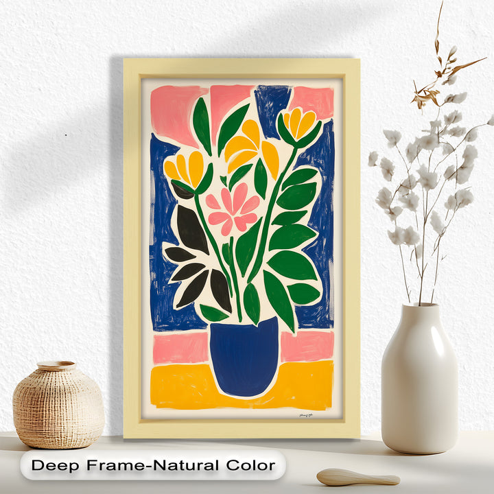 Vibrant Vase Composition – Modern Fauvist Oil Painting