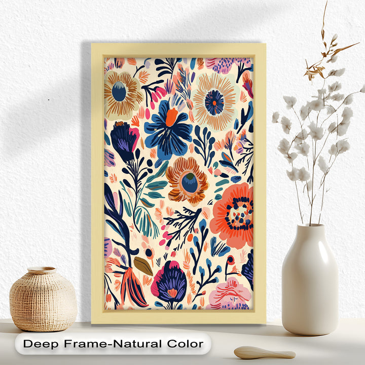 Garden Reverie – Expressive Boho Floral Oil Painting