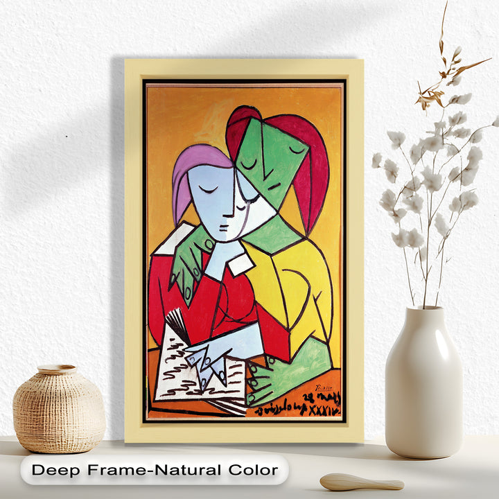 Harmony in Study – Embrace of Minds Picasso Oil Painting