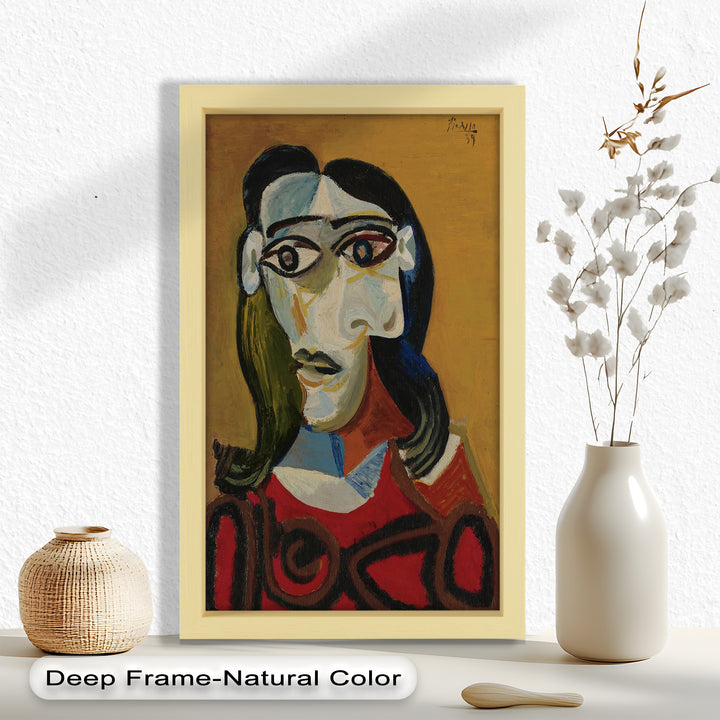 Abstract Portrait with Red Garment - Picasso Oil Painting