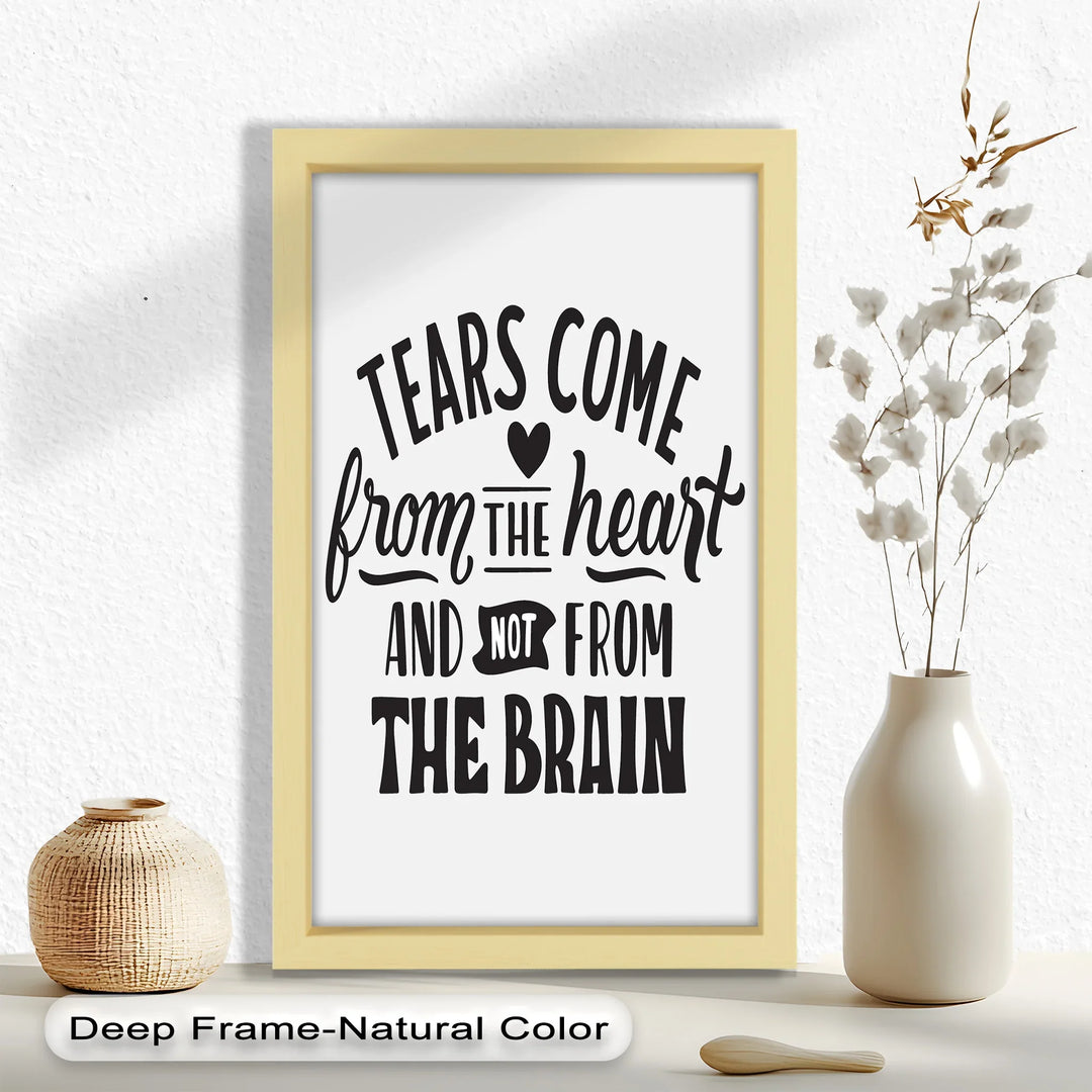Tears Come from the Heart – Monochrome Oil Painting - MyPhotoStation