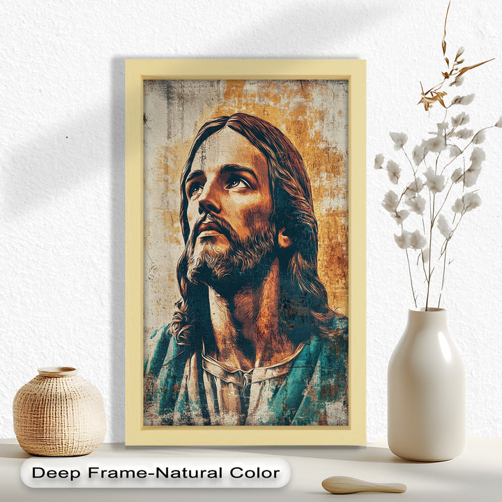 Licht der Gnade – Porträt von Jesus Christus Religiöses Ölgemälde