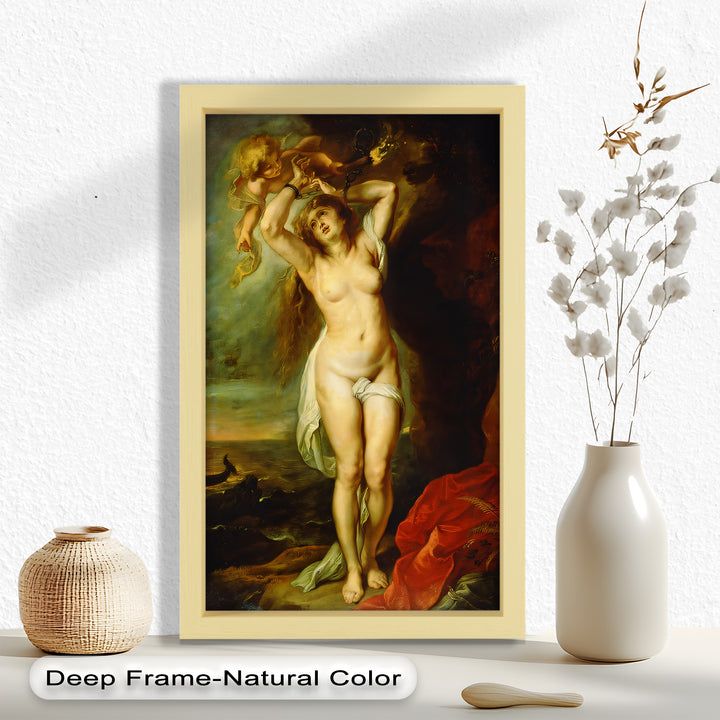 Andromeda Bound – Mythological Renaissance Nude Oil Painting