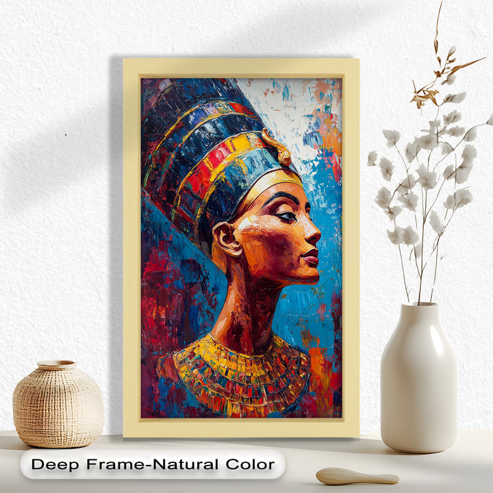 Fauvist Queen – Royal Profile Oil Painting