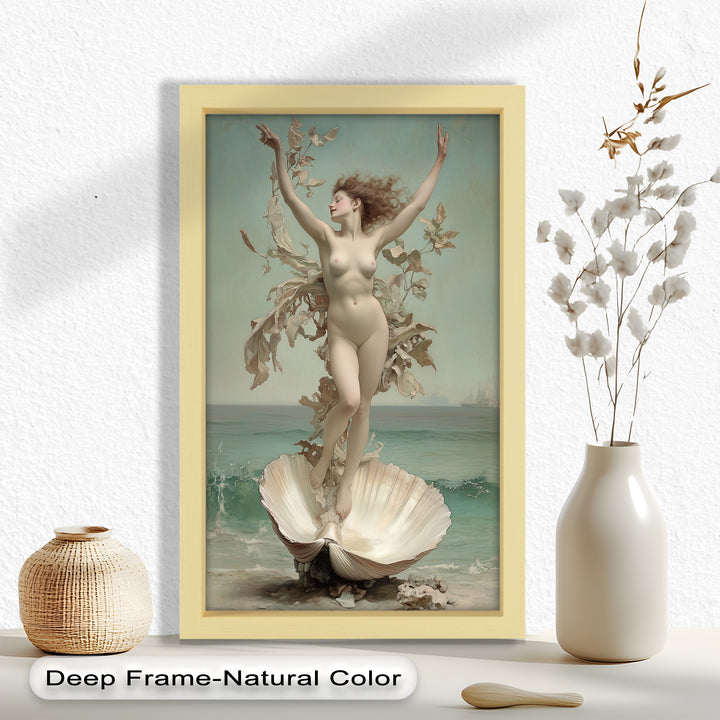 Ethereal Awakening – Renaissance Venus Rising Oil Painting
