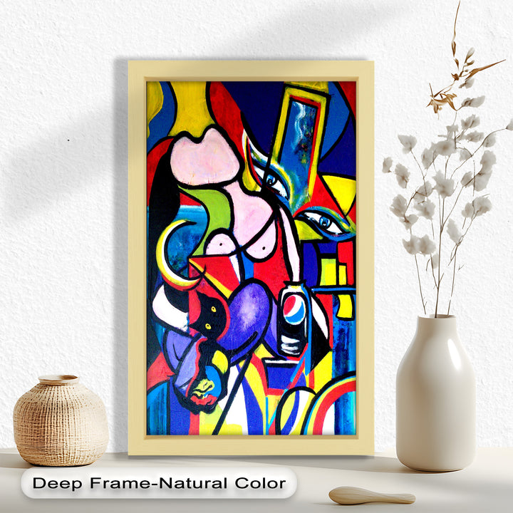 Bold Pepsi Pop Art Wall Art – Abstract Oil Painting