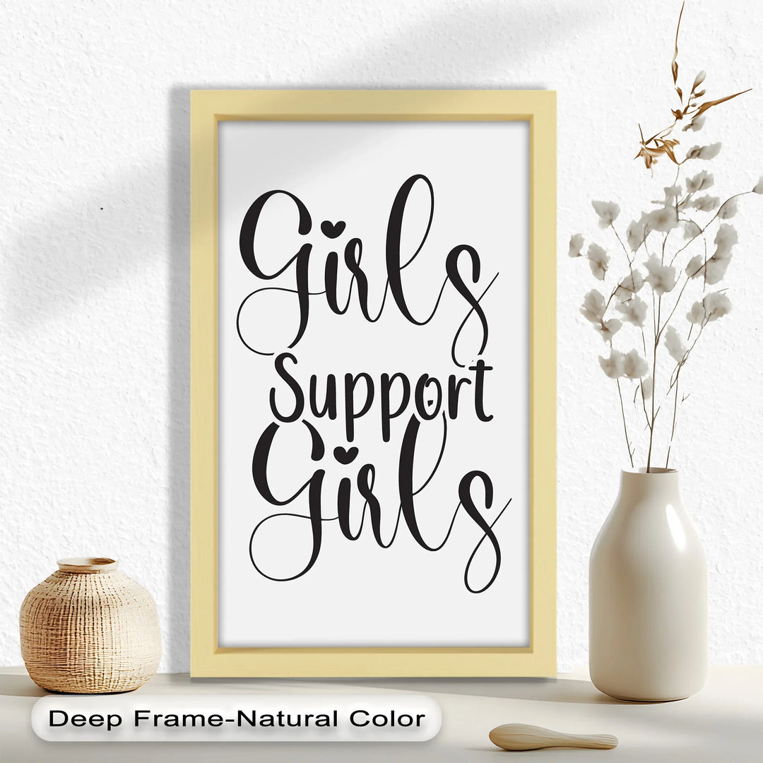 Girls Support Girls – Oil Painting - MyPhotoStation