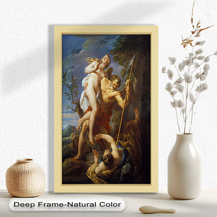 The Seizure of Beauty by Time – Mythological Renaissance Nude Oil Painting