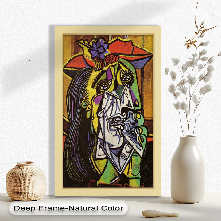 Weeping Woman in Crimson Hat – Picasso Oil Painting