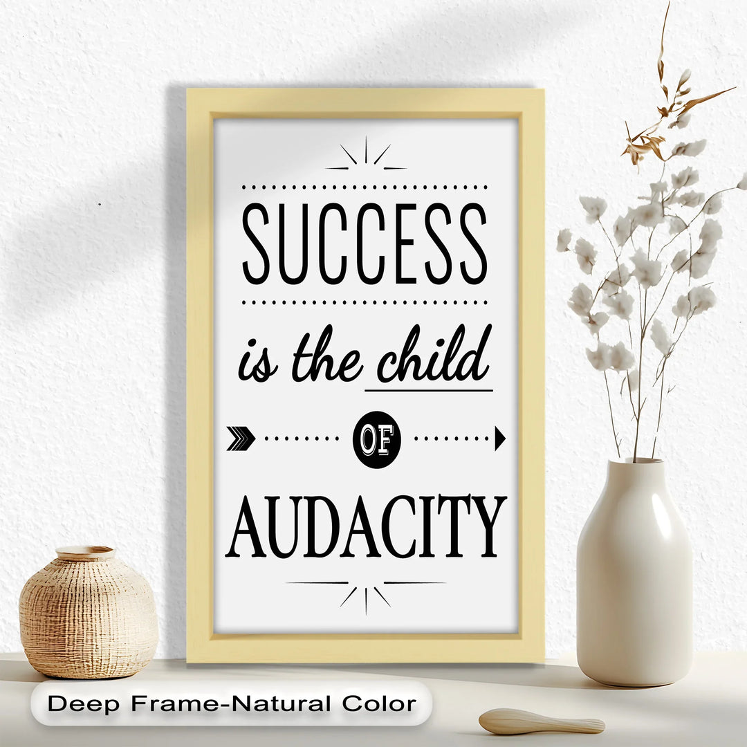 Success Is the Child of Audacity – Modern Oil Painting - MyPhotoStation