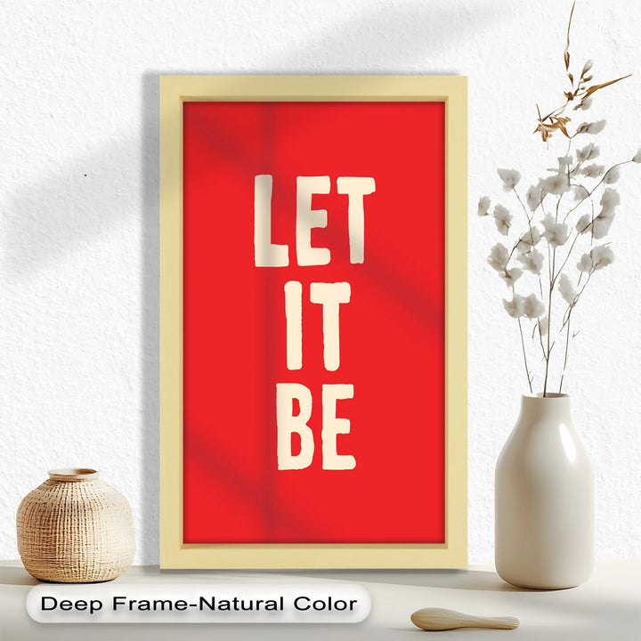 Let It Be – Red Oil Painting - MyPhotoStation