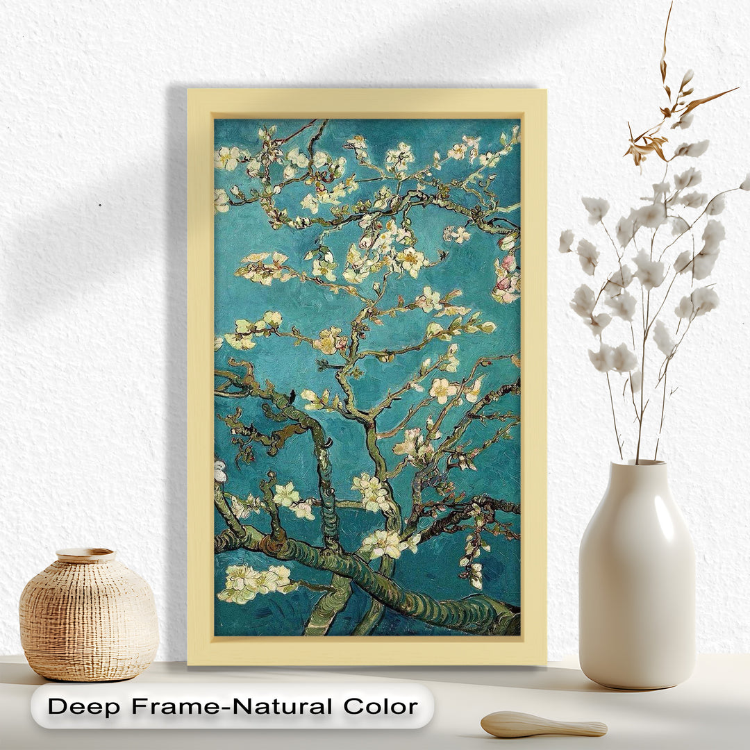 Spring Reverie – Blooming Almond Branches Flower Oil Painting