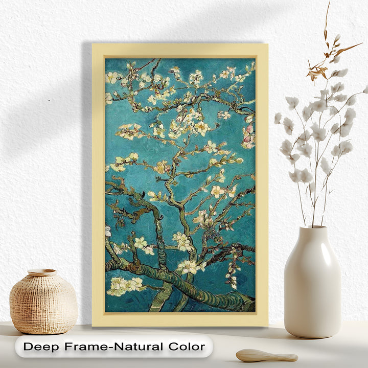 Spring Reverie – Blooming Almond Branches Flower Oil Painting