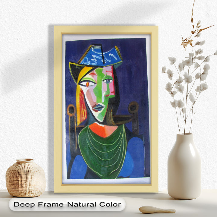 Woman in a Blue Hat – Picasso Oil Painting