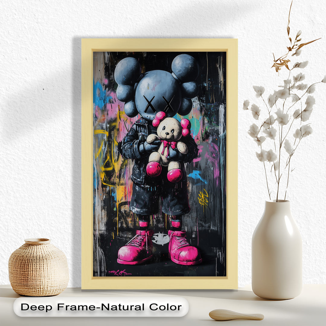 Embrace the Chaos – KAWS Oil Painting