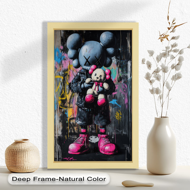 Embrace the Chaos – KAWS Oil Painting