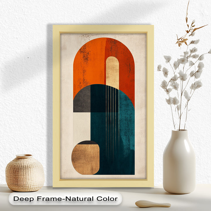 Modern Resonance – Abstract Geometric Oil Painting