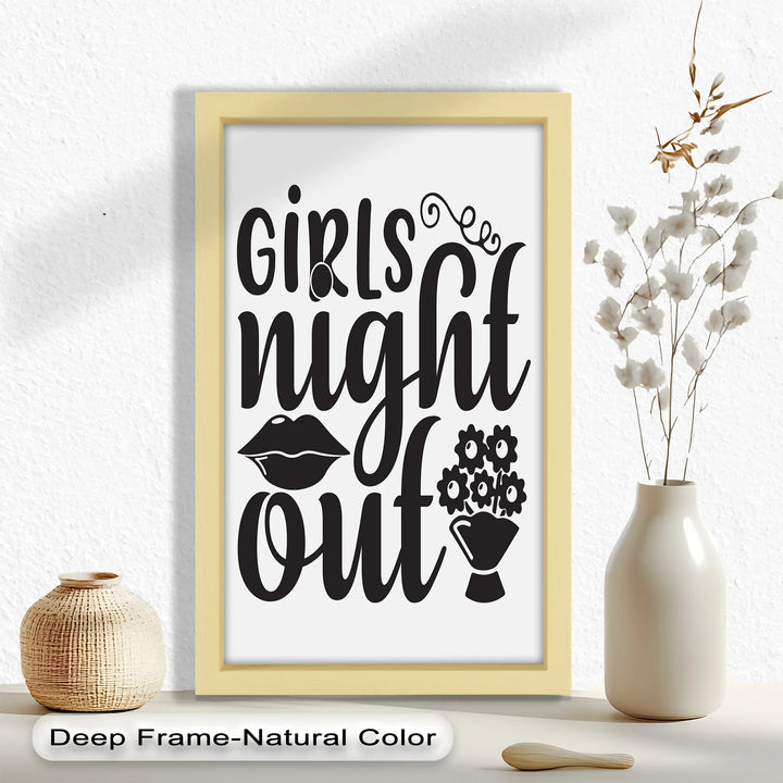 Girls Night Out – Typography Oil Painting - MyPhotoStation