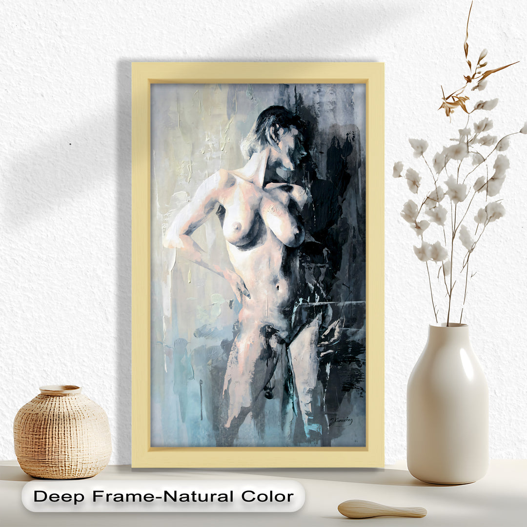 Still in the Shadows – Contemporary Nude Oil Painting
