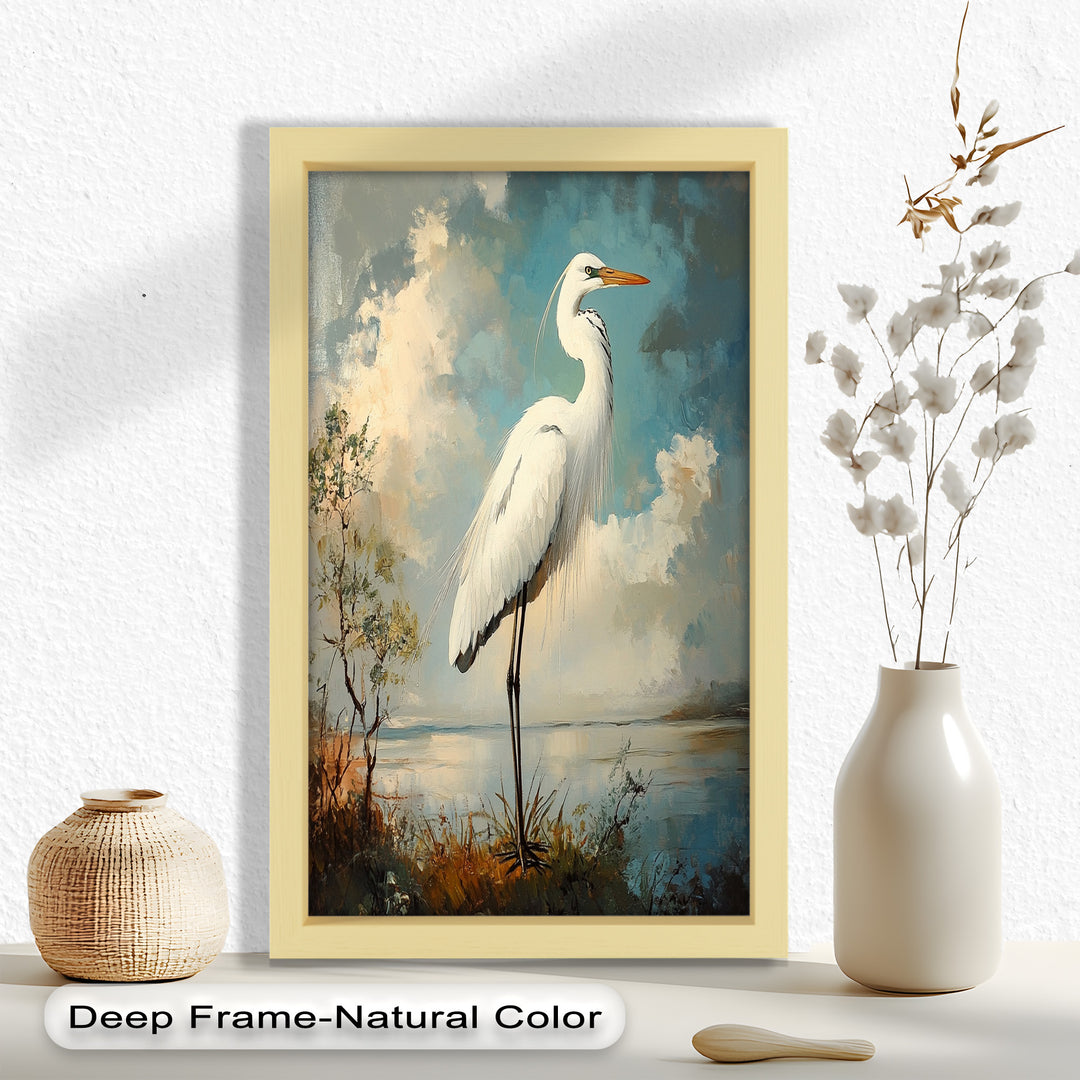 Grace of the Marshlands – Animal Oil Painting