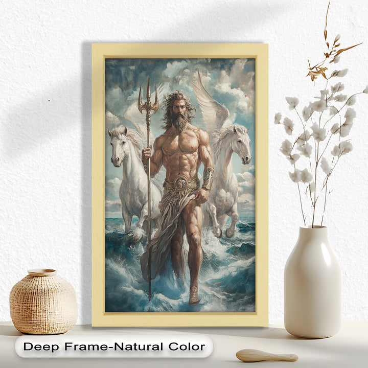 Lord of the Waves – Mythic Sea God Oil Painting