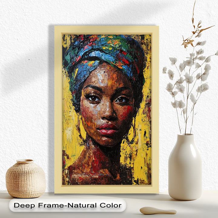 Radiant Soul – Bold Portrait Oil Painting in Fauvist Style
