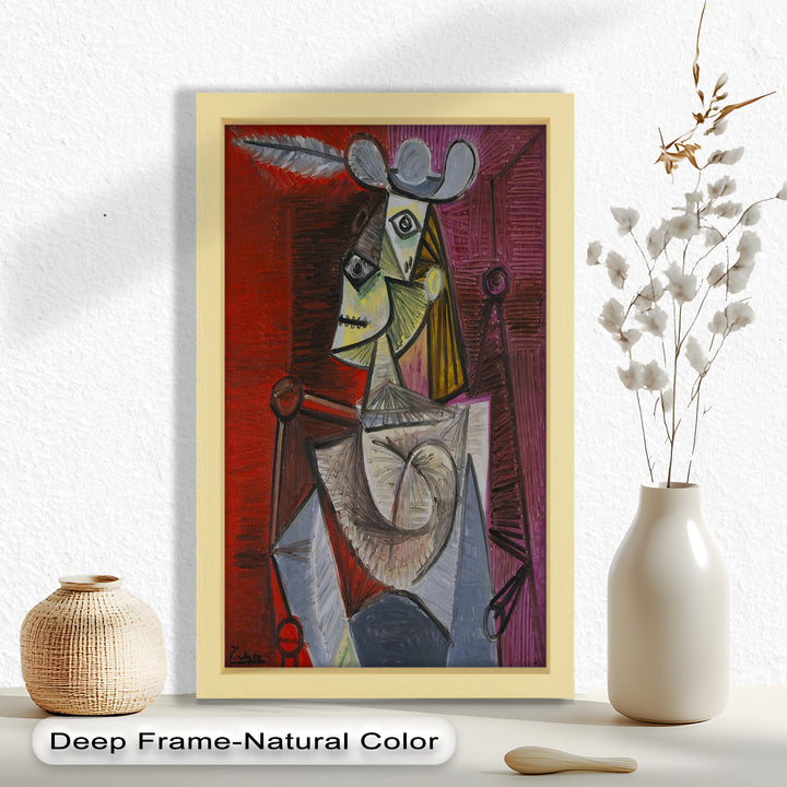 Knight of Angled Dreams – Picasso Cubist Oil Painting