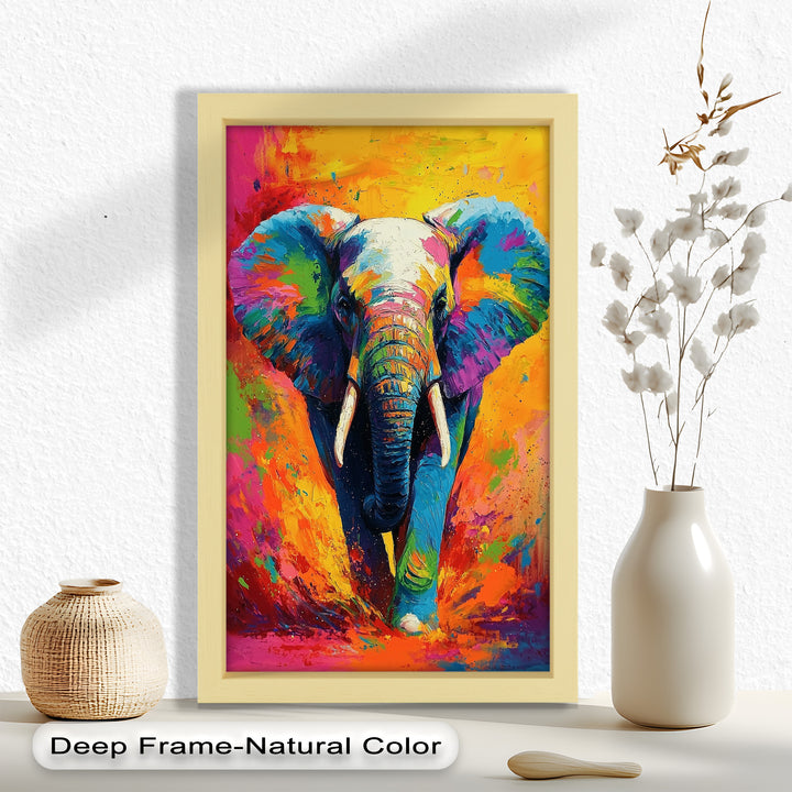Color Explosion Elephant - Animal Oil Painting