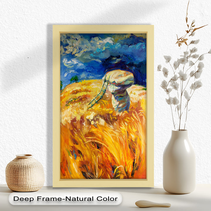 Golden Harvest – Impressionist Oil Painting