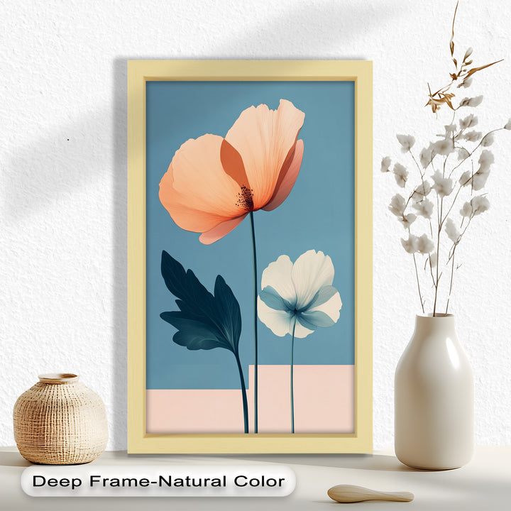 Serene Bloom – Boho Floral Oil Painting