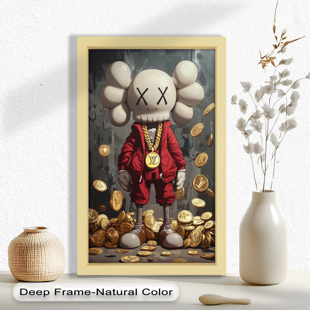 Luxury Drop – KAWS Companion Oil Painting