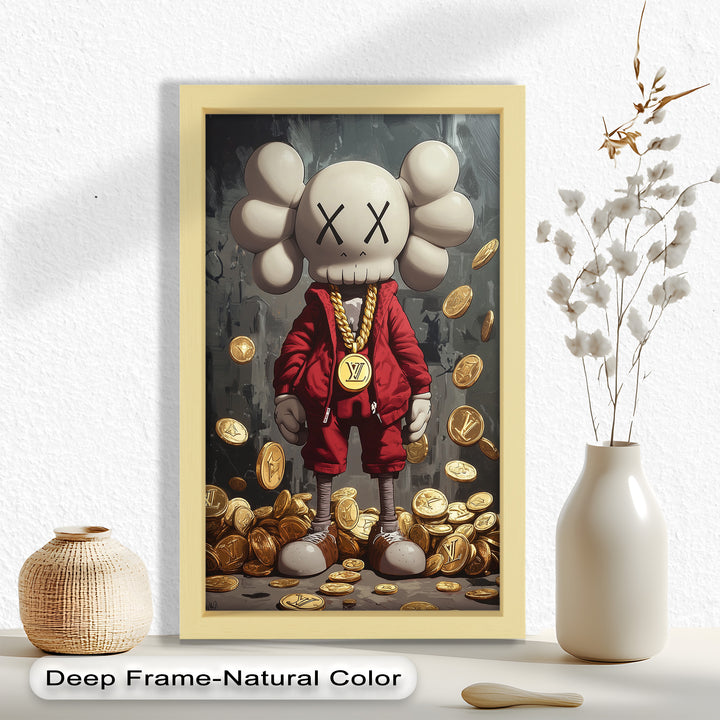 Luxury Drop – KAWS Companion Oil Painting
