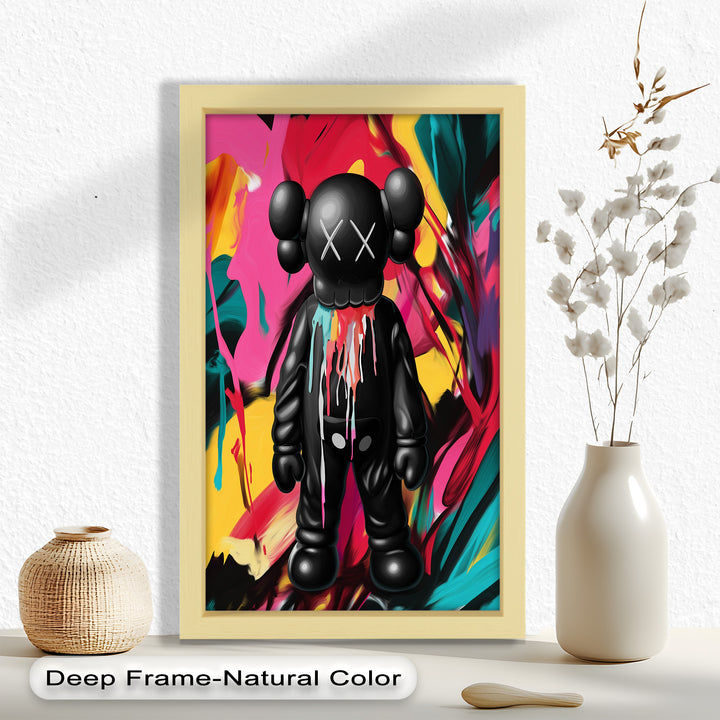 Meltdown Companion – Color Splash KAWS Oil Painting