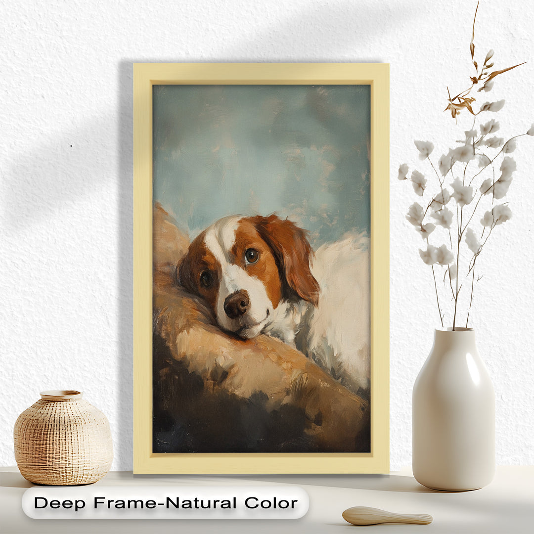 Resting Soul – Loyal Dog Animal Oil Painting