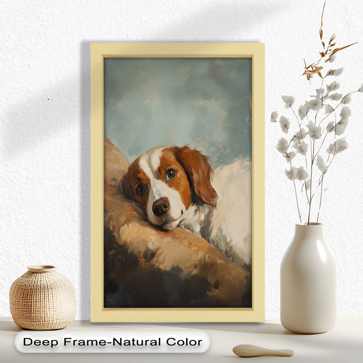 Resting Soul – Loyal Dog Animal Oil Painting