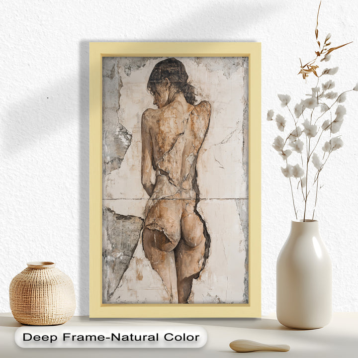 Cracked Grace – Figurative Nude Oil Painting