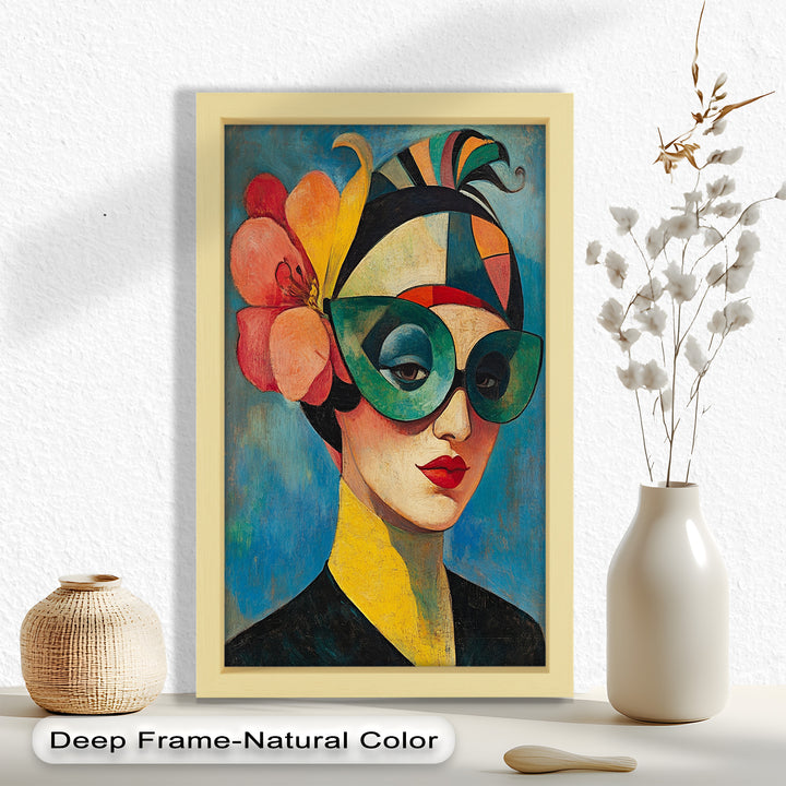 Retro Elegance Oil Painting – Fauvism Woman