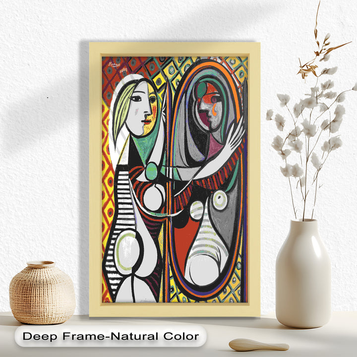 Reflected Identity – Mirror Portrait Picasso Oil Painting