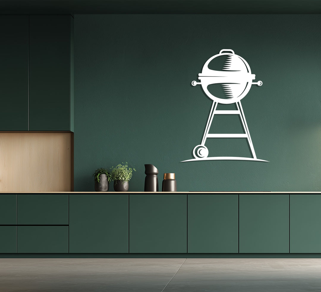 Barbecue Grill – Outdoor Cooking Metal Wall Art