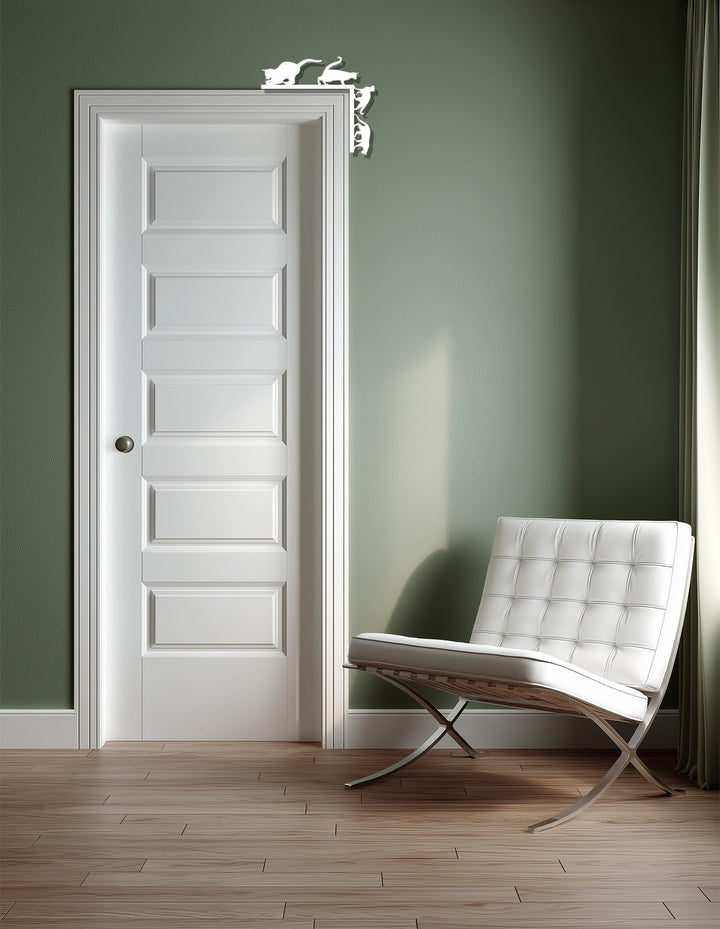 Cat silhouettes wall décor metal artwork for modern spaces