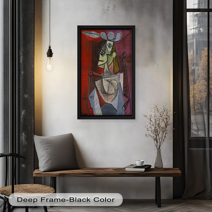 Knight of Angled Dreams – Picasso Cubist Oil Painting