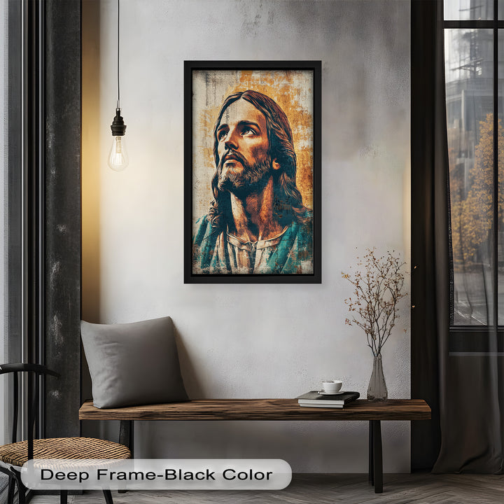 Licht der Gnade – Porträt von Jesus Christus Religiöses Ölgemälde