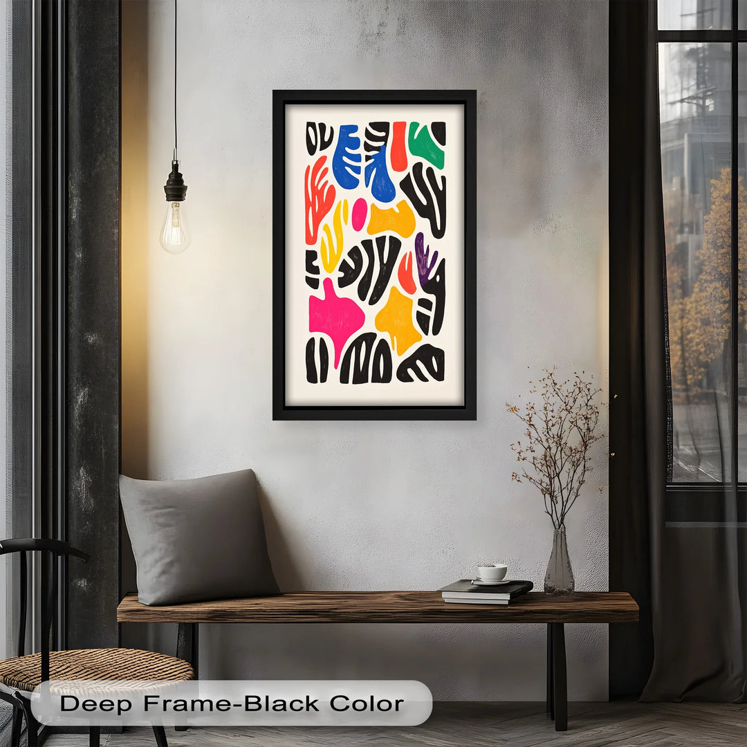 Chromatic Rhythm – Abstract Fauvist Oil Painting - MyPhotoStation